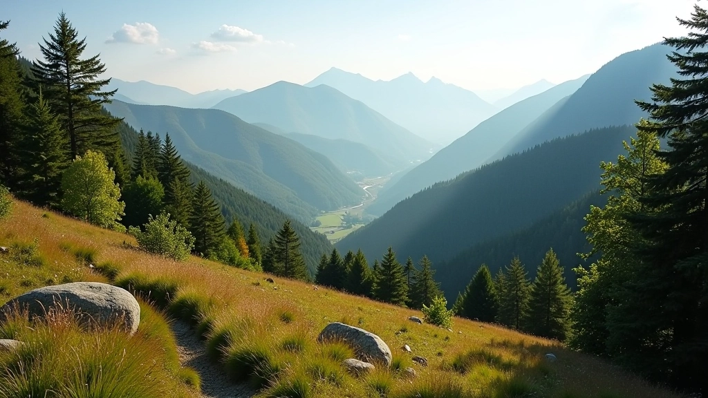 Gamtos vaizdas su ryškiomis šešėliais ir šviesiais plotais, HDR režimu fotografuota